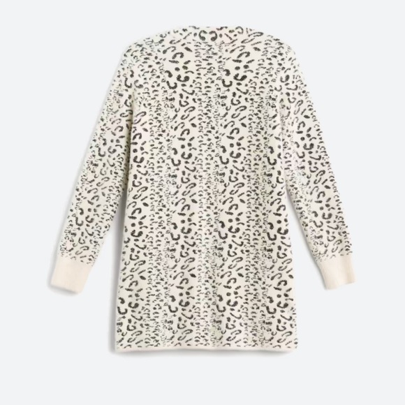 Evolution/ Wallie Fuzzy Open Cardigan- Leopard - Picture 5 of 6